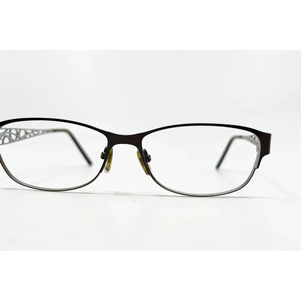 Unbranded Eyeglasses Frames Women Brown Filigree Temple 51-16-135 38938